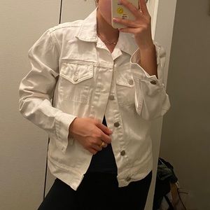 AMERICAN APPAREL WHITE DENIM JACKET
